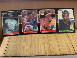 DONRUSS BASEBALL 1987 SET COMPLETO 1-660 CON PUZZLE NRMT/MT BELLEZZA!! - Foto 1 di 1