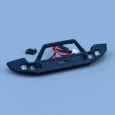 Front Bumper with LED Lights for 1/24 RC Crawler Car Kyosho Miniz 4x4 Jeep Car - Image 1 of 4