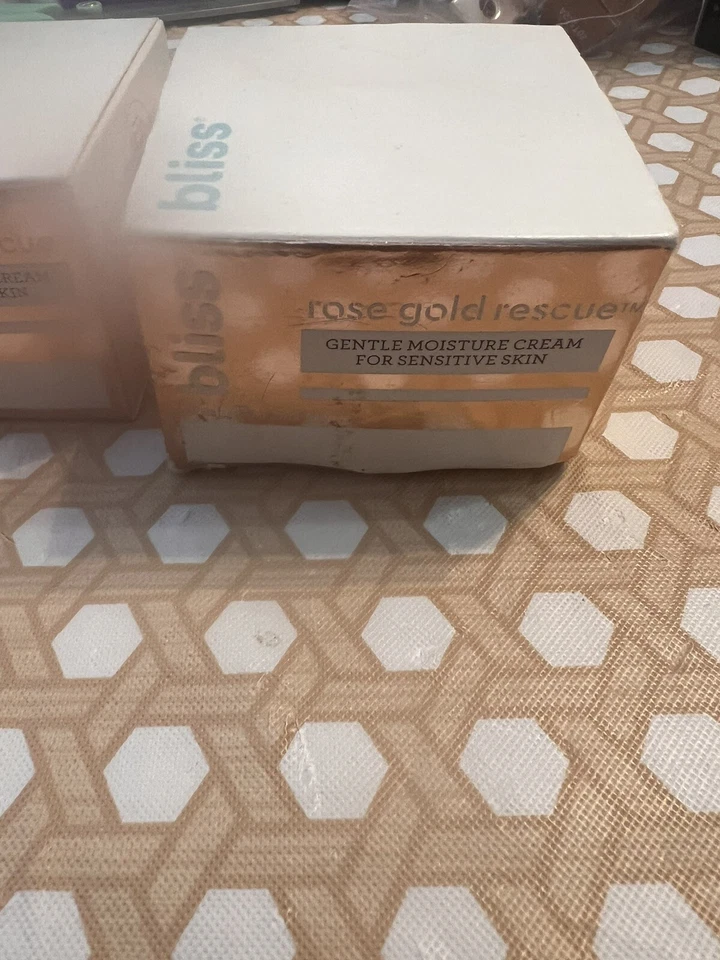BLISS Rose Gold Rescue Gentle Moisture Cream New