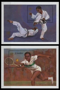 Zambia 1988 - Mi-Nr. Block 16-17 ** - Estampillada sin montar o nunca montada - Olympia Seúl - Imagen 1 de 1
