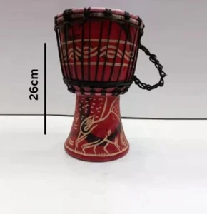 Wooden Drum (Djembe) Size : Height-26cm x Top Diameter-17cm - Picture 1 of 10
