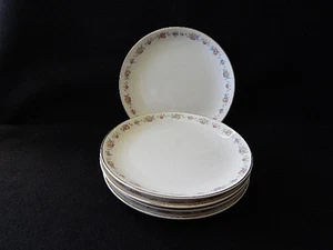 5 Crown Potteries Salad Plates-Multi Rose Pattern - Picture 1 of 4