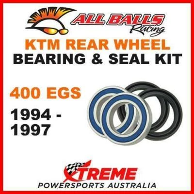 Kit de cojinetes de rueda trasera MX KTM 400EGS 400 EGS EGS400 1994-1997 Enduro, todas las bolas  Foto 1 de 2