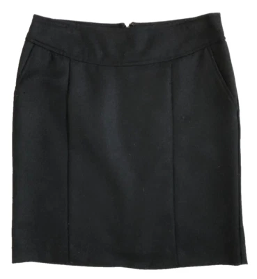 Falda lápiz Banana Republic talla 4 negra para mujer bolsillos forrados por encima de la rodilla Foto 1 de 4