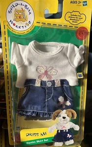 Conjunto de falda vaquera Build-A-Bear DRESS ME nuevo en paquete se adapta a 7” MINI felpa edades 3+ - Imagen 1 de 2