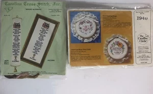 Vintage Cross Stitch 2 Kits ~ Creative Circle ~ Carolina Cross Stitch - Picture 1 of 5