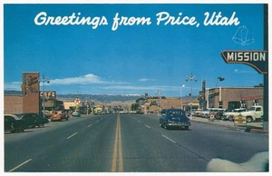 Main Street, Price, Utah ca.1950 - Picture 1 of 2