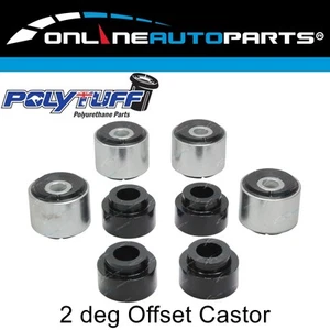 Castor Correction Bush Kit for Patrol GQ Y60 GU Y61 Offset Radius Arm Front + Rr - Picture 1 of 2