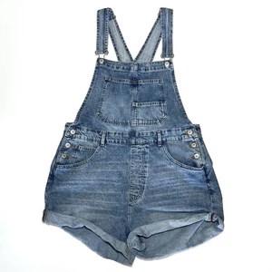 We The Free Ziggy Shortalls Denim Size L Medium Wash Free People - Picture 1 of 14