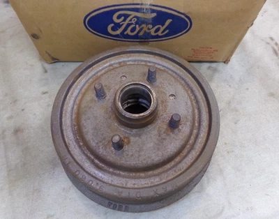 Brake Drum & Hub, Front, 1970 Mustang, Falcon, 1970/72 Maverick, 6 cyl. NOS - Image 1 of 4
