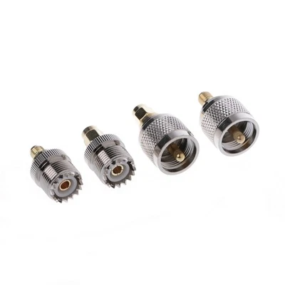 4 Pcs A13 Kit Adapter PL259 SO239 to SMA Male Female RF Connector Test Converter - Image 1 of 4