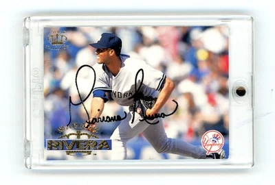 MARIANO RIVERA SIGNED 1996 Pacific Crown Collection #382 BAS Auto HOF Yankees! - Image 1 of 2