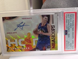 2021 Panini NBA Hoops - Hot Signatures Nikola Jokić RED #HS-NJK (AU) - Bild 1 von 2