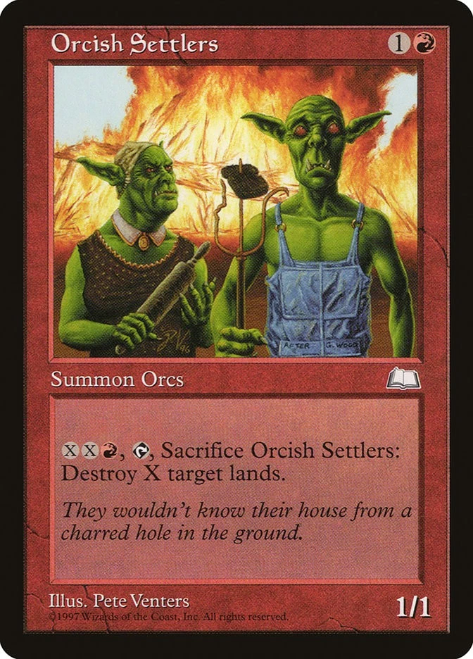 1x Orcish Settlers - LP - Mirage Block - SPARROW MAGIC mtg - Image 1 of 1