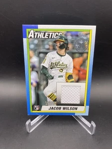 2025 Topps Update Jacob Wilson #90RU-JW 1990 Relic RC Player-Worn - Picture 1 of 2
