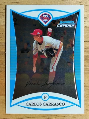 2008 Bowman Chrome Draft Prospects #BDPP66 Carlos Carrasco FG - Image 1 of 2