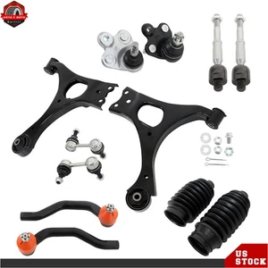 Set of 12 Front Lower Control Arms Ball Joint TieRod Kit For 2006-11 Honda Civic - Picture 1 of 14