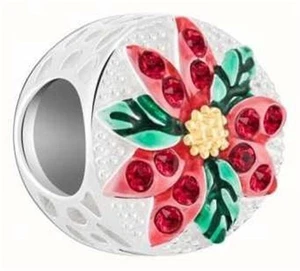 Chamilia SPARKLING POINSETTIA mit Swarovski/Emaille & Sterling Bead 2025-2393 55 $ - Bild 1 von 7