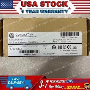 New Sealed AB 1769-IQ32 CompactLogix 24V DC Input Module 1769IQ32 US Free Tax - Picture 1 of 4