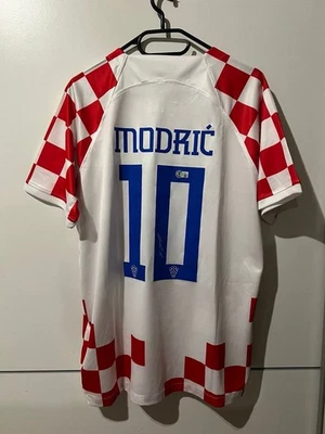 Luka Modric Kroatien Trikot Autogramm Beckett Verifiziert - Bild 1 von 4