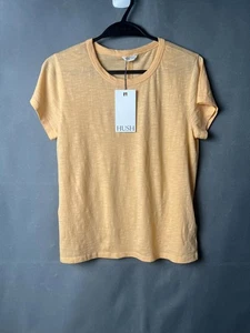 Hush T-Shirt Pfirsich Orange M Neu mit Etikett Slim Fit Rundhalsausschnitt schneller Versand 🚚 - Bild 1 von 3