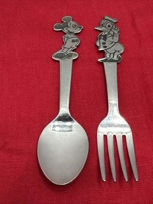 Cuchara de colección Walt Disney Mickey Mouse y tenedor Donald Duck~~Japón~DONNY Foto 1 de 4