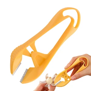 Stainless Steel Garlic Skin Remover Clips – Vegetable Peeling Tweezers & Tongs - Picture 1 of 4