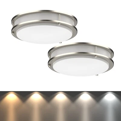 DYMOND LED Ceiling Light Flush Mount 10/12/14 in. Dimmable 5 Colors Selectable