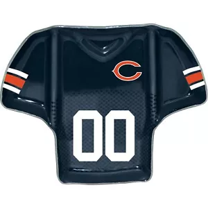 Chicago Bears Glass Jersey Chip and Dip Tray - Picture 1 of 1