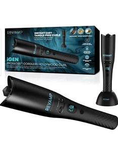 Cordless Hollywood Curl, Automatic Rotating Curler Hair Waver Beach Waves - Picture 1 of 7