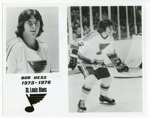 HTF 1975-76 Bob Hess St. Louis Blues NHL Original Player Press Photo 8"x10" - Picture 1 of 1