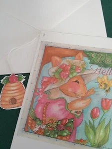 Heavens 'Haabit' Greeting Card & Envl-Suellen Miller 1995 Art Mill Granger IN - Picture 1 of 7