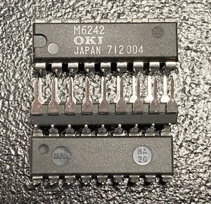 OKI M6242B DIP-18,DIRECT BUS CONNECTED CMOS REAL TIME CLOCK/CALENDAR - Picture 1 of 2