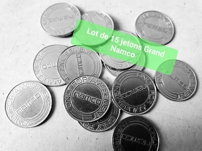 Lot de 15 jetons, tokens, Grand Namco Pour Borne D'arcade, Cabinet, New Astro... - Photo 1/4