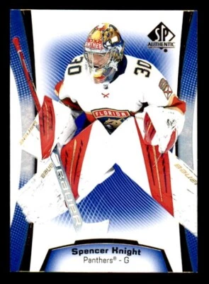 2021-22 SP Authentic Die-Cut Blue #DC16 Spencer Knight Rookie Error (Uncut) - Image 1 of 2