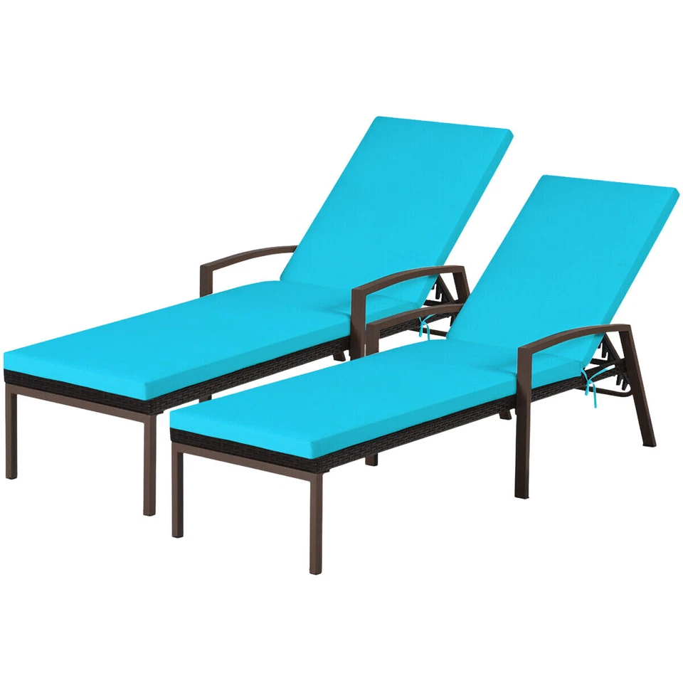 Costway Patio Chair - Red/Turquoise (OP70262TU)