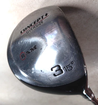 Golf Club Ram Concept Oversize 3 Wood RH Mid Kick True Design Graphite 42" - Image 1 of 4