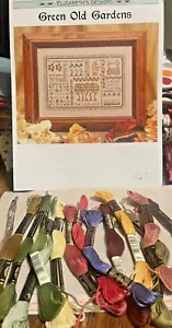 KREUZSTICH MUSTER SET, ELIZABETH'S DESIGNS, GREEN OLD GARDENS - Bild 1 von 5