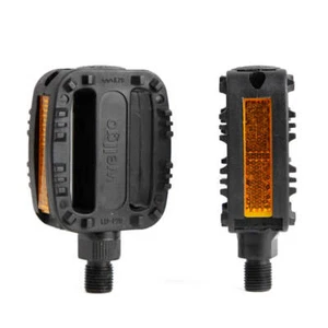 Wellgo Junior Kids Bike Pedals Small 70x55mm - Black (1/2" Spindle) for 12"-14" - Picture 1 of 3