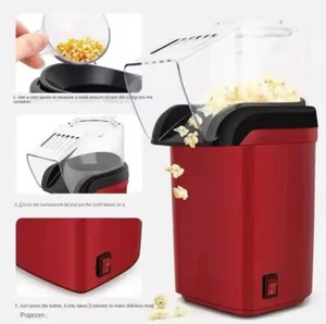 Mini Electric Popcorn Maker - Fully Automatic Machine for Home Kitchen Snacks - Picture 1 of 4