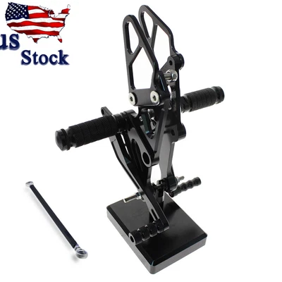 US FXCNC Footrest Footpegs Rearsets Peg For Kawasaki Ninja ZX6R ZX636 2005-2009 - Image 1 of 4