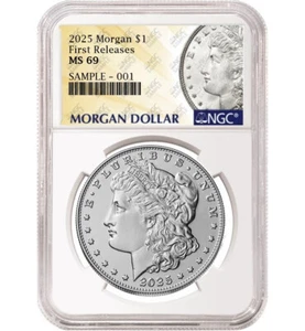 2025 Dólar De Plata Morgan Sin Circular NGC MS 69 Primeras Ediciones M Preventa - Imagen 1 de 2