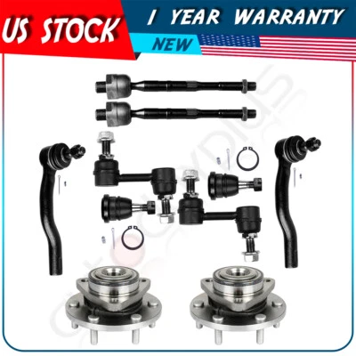 Cojinetes de cubo de rueda con extremos de barra de amarre delanteros para Infiniti QX56 2004-2007 Nissan Titan Foto 1 de 4