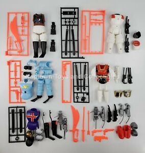 Tacky Stretchoid Warriors! WEAPONS & ACCESSORIES LOT Vintage PARTS BANDAI 1988
