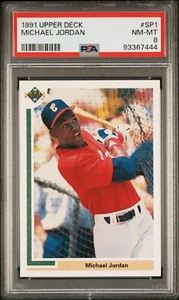 PSA 8 Upper Deck 1991 SP1 Michael Jordan novato Chicago White Sox - Imagen 1 de 2