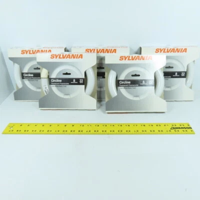 Sylvania FC8T9/CW/RS Circline Cool White Florescent Light Bulb 8" 22 Watts Lot/5 - Image 1 of 4