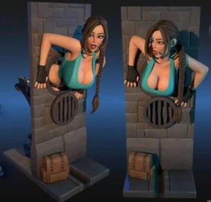 Kit Modelo Resina 1/24 Desnudos Hermosa Chica Tomb Raider Fantasía Sin Pintar - Imagen 1 de 13
