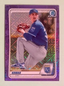 2020 Bowman Chrome - Jackson Kowar #BCP-174 ~ Mojo Purple /250 - Picture 1 of 3