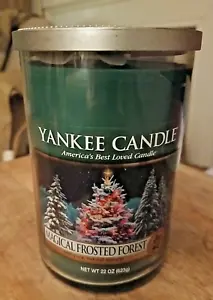 NEW Yankee Candle Magical Frosted Forest Large Tumbler 22oz 2 Wick - Picture 1 of 6