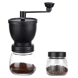 "Manual Coffee Grinder, Adjustable Burr Mill, Portable Bean & Spice Crusher" - Picture 1 of 6